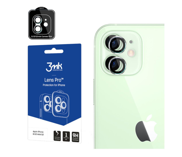 3MK Szkło na obiektyw aparatu do iPhone 11/12 Mini/12 - 726569 - zdjęcie